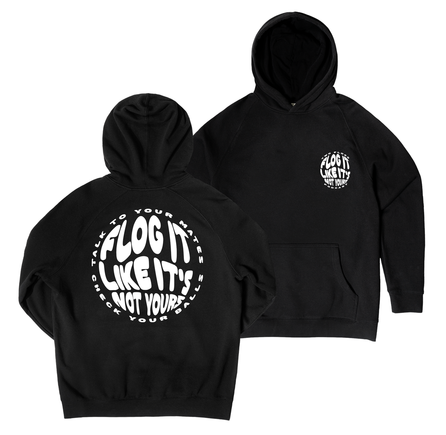 Flog It Hoodie - Black