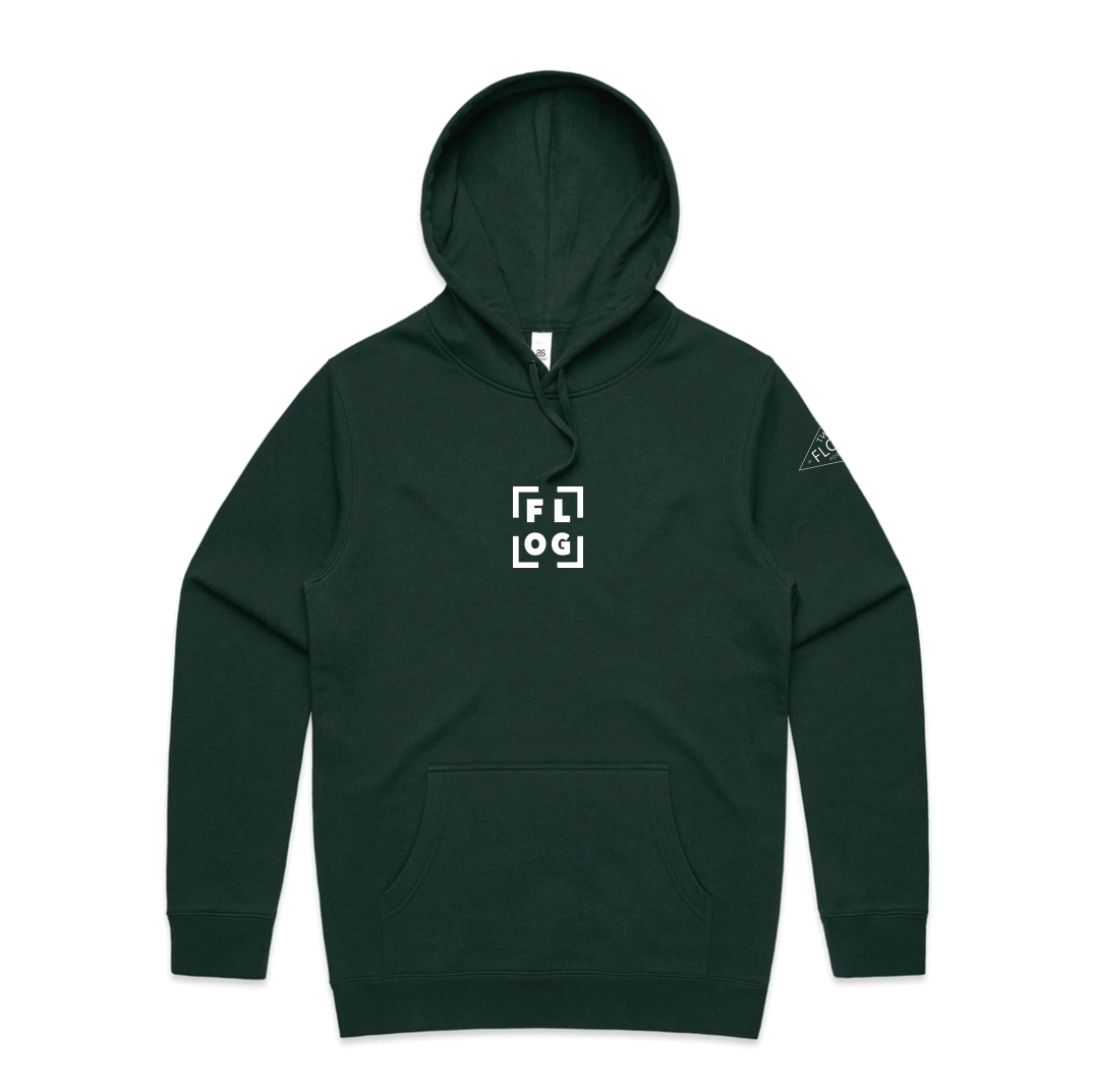Flog Box Logo Hoodie - Pine Green - PRESALE