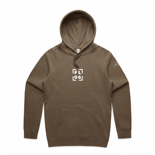 Flog Box Logo Hoodie - Walnut - PRESALE