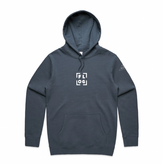 Flog Box Logo Hoodie - Petrol Blue - PRESALE