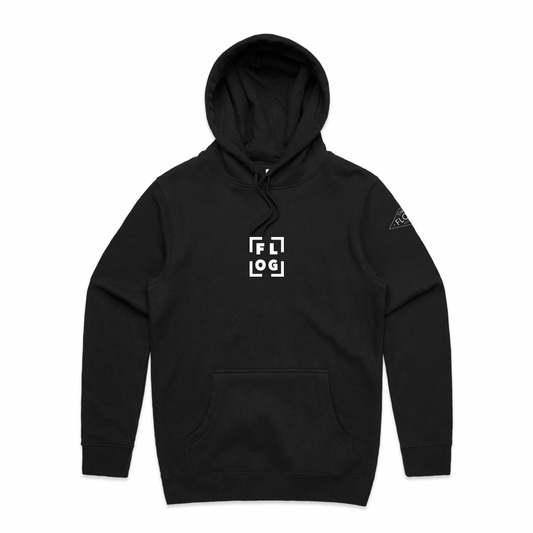 Flog Box Logo Hoodie - Black - PRESALE